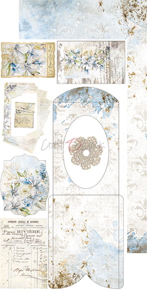 VINTAGE SKY ALBUM/JOURNAL EXTRAS SET BY CRAFT O'CLOCK