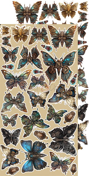 MISTS OF TOOLBOX TOWN EXTRAS SHEET #5 - FLOWERS - BY CRAFT O'CLOCK