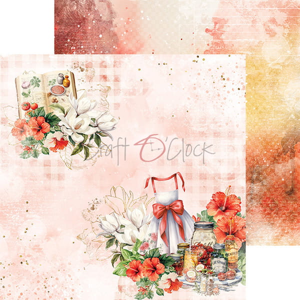 KITCHEN MODE 8" X 8" MINI SET OF PAPERS - CRAFT O'CLOCK