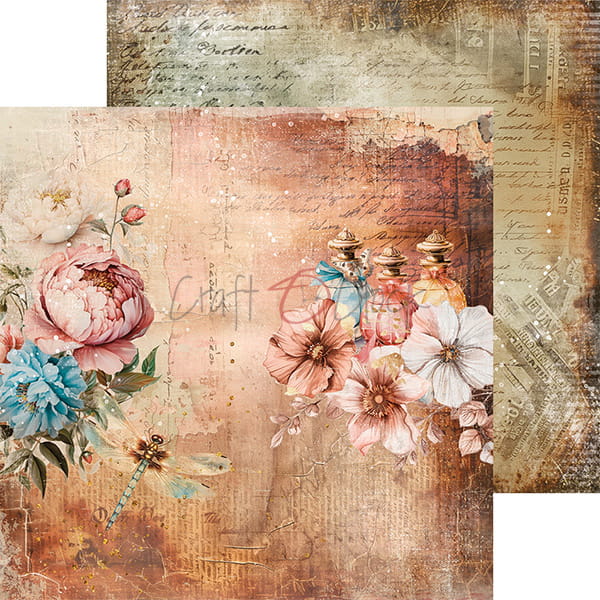 VINTAGE SONATA 8" X 8" MINI SET OF PAPERS - CRAFT O'CLOCK