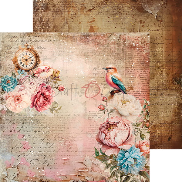 VINTAGE SONATA 8" X 8" MINI SET OF PAPERS - CRAFT O'CLOCK