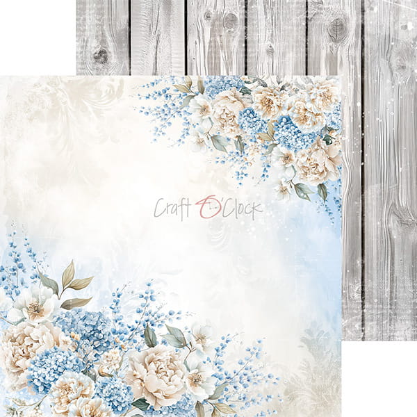 SOMETHING BLUE 8" X 8" MINI SET OF PAPERS - CRAFT O'CLOCK