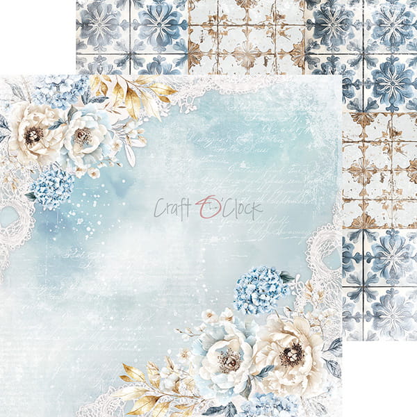 SOMETHING BLUE 8" X 8" MINI SET OF PAPERS - CRAFT O'CLOCK