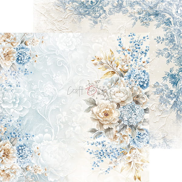 SOMETHING BLUE 8" X 8" MINI SET OF PAPERS - CRAFT O'CLOCK