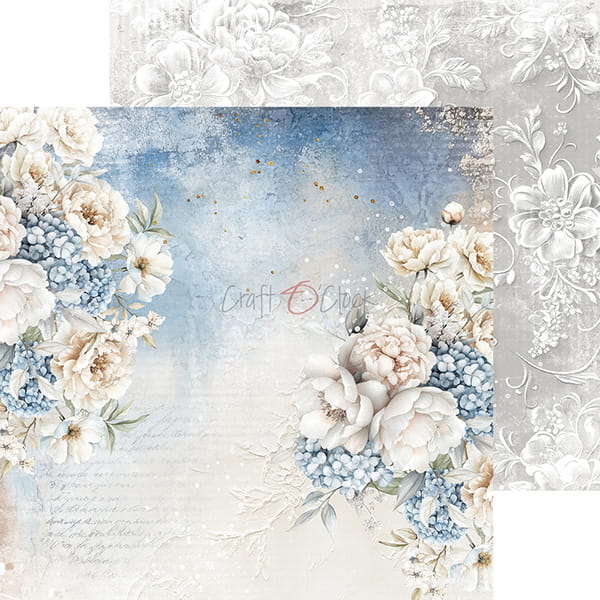 SOMETHING BLUE 8" X 8" MINI SET OF PAPERS - CRAFT O'CLOCK