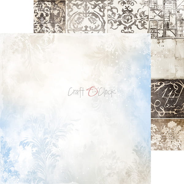 SOMETHING BLUE 8" X 8" MINI SET OF BASIC PAPERS - CRAFT O'CLOCK