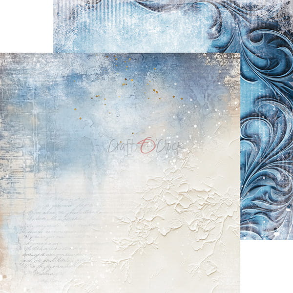 SOMETHING BLUE 8" X 8" MINI SET OF BASIC PAPERS - CRAFT O'CLOCK