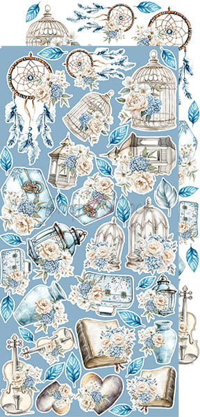 SOMETHING BLUE - FLOWERS & MORE - EXTRAS SET BY CRAFT O'CLOCK