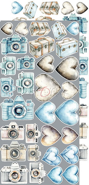 SOMETHING BLUE - SOMETHING - EXTRAS SET BY CRAFT O'CLOCK