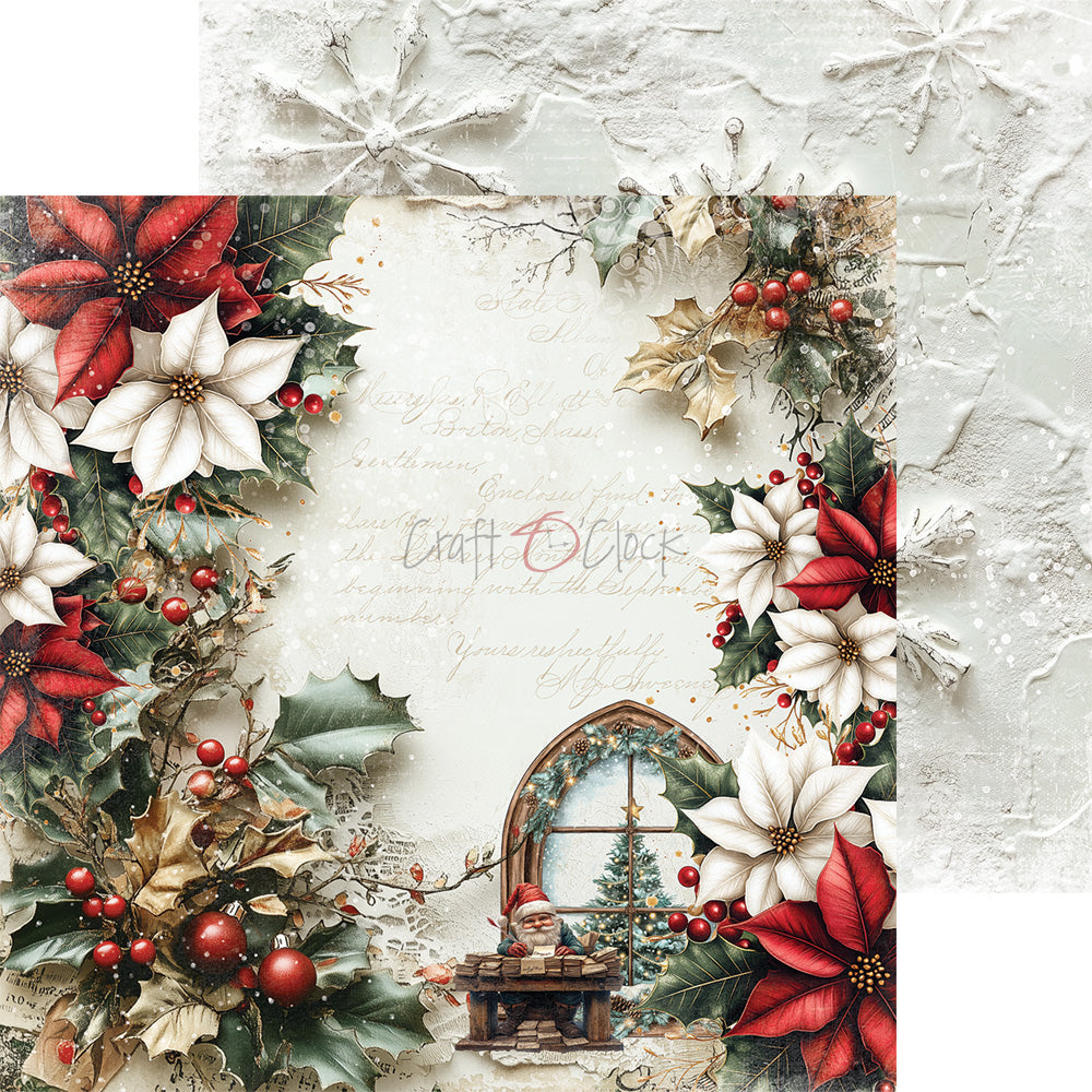 OH, CHRISTMAS NIGHT! 8" X 8" MINI SET OF PAPERS -  CRAFT O'CLOCK