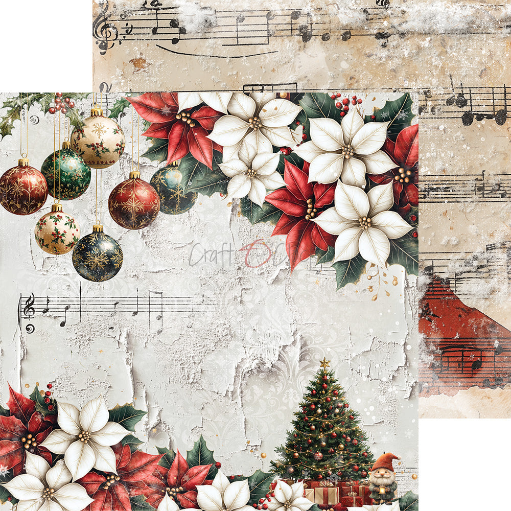 OH, CHRISTMAS NIGHT! 8" X 8" MINI SET OF PAPERS - CRAFT O'CLOCK