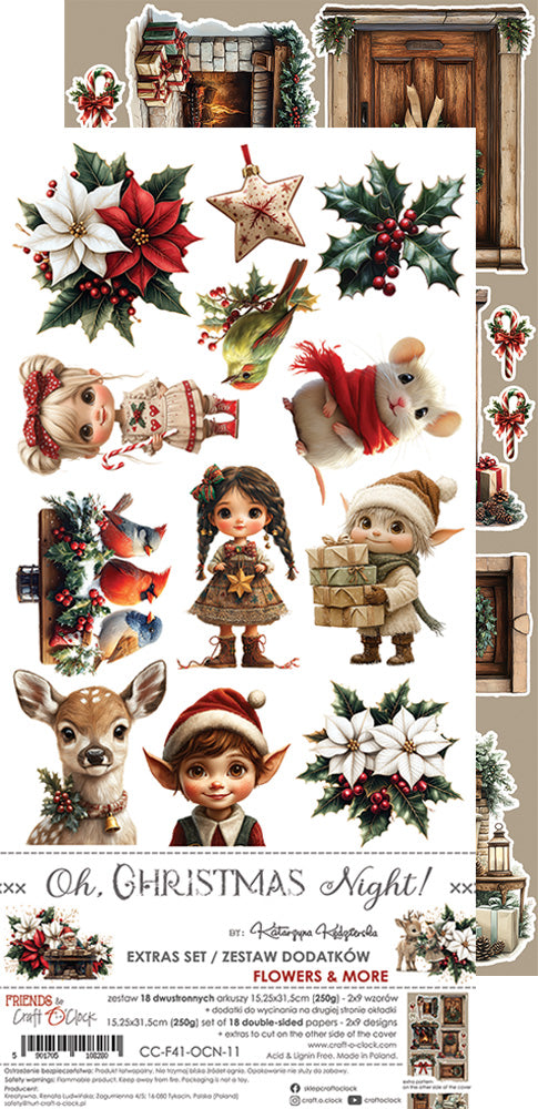OH, CHRISTMAS NIGHT! - FLOWERS & MORE - EXTRAS SET BY CRAFT O'CLOCK