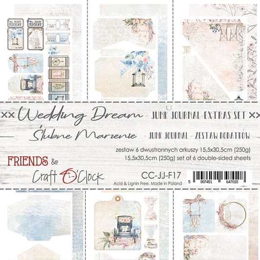 WEDDING DREAM ALBUM/JOURNAL EXTRAS SET - BY CRAFT O'CLOCK