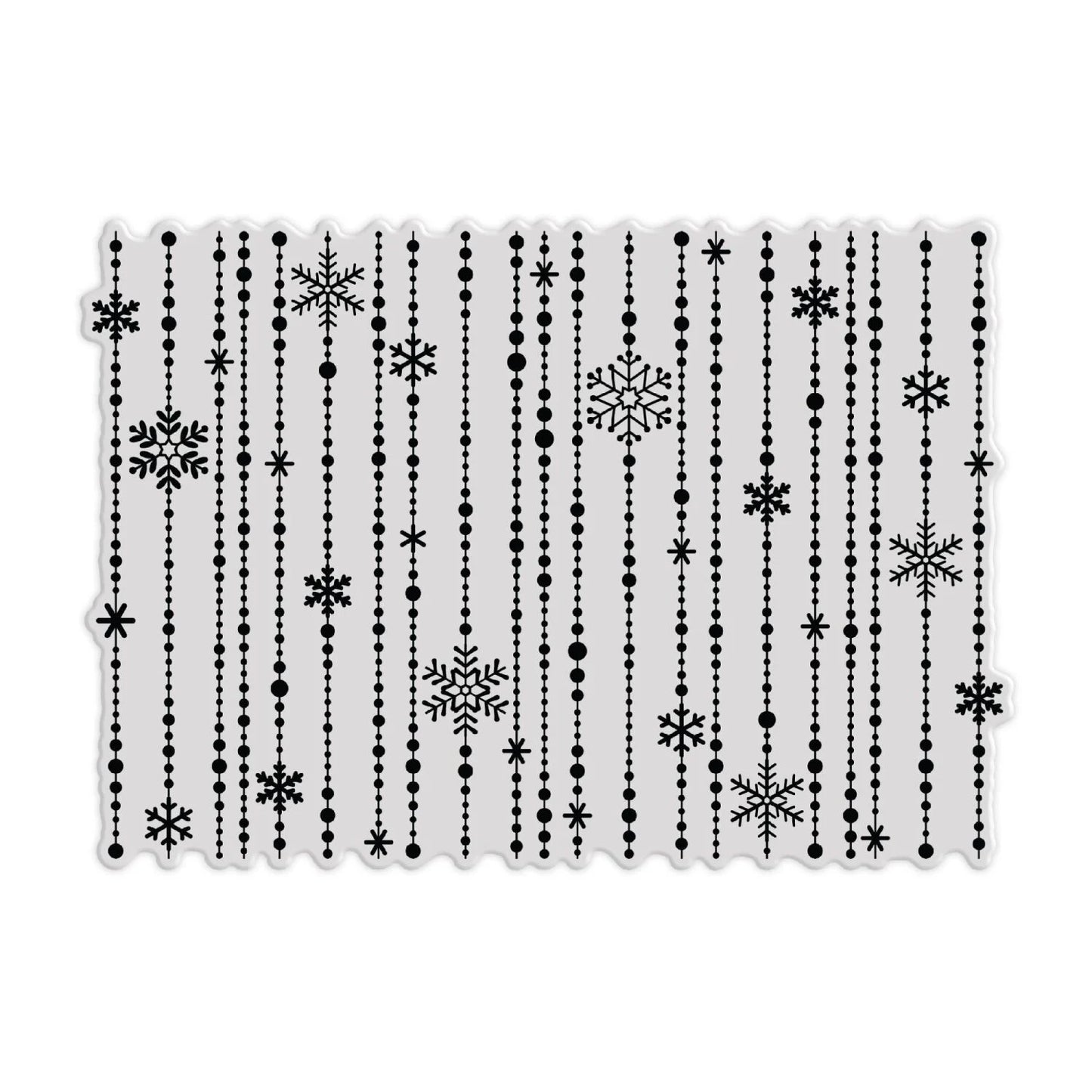 CHLOES CREATIVE CARDS PHOTOPOLYMER STAMP SET (A6) - BEADED SNOWFLAKE BACKGROUND