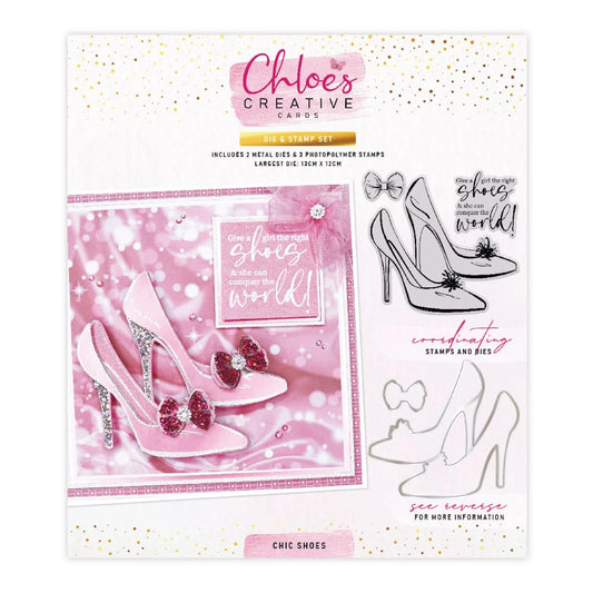 CHLOES CREATIVE CARDS STAMP AND DIE SET - CHIC SHOES