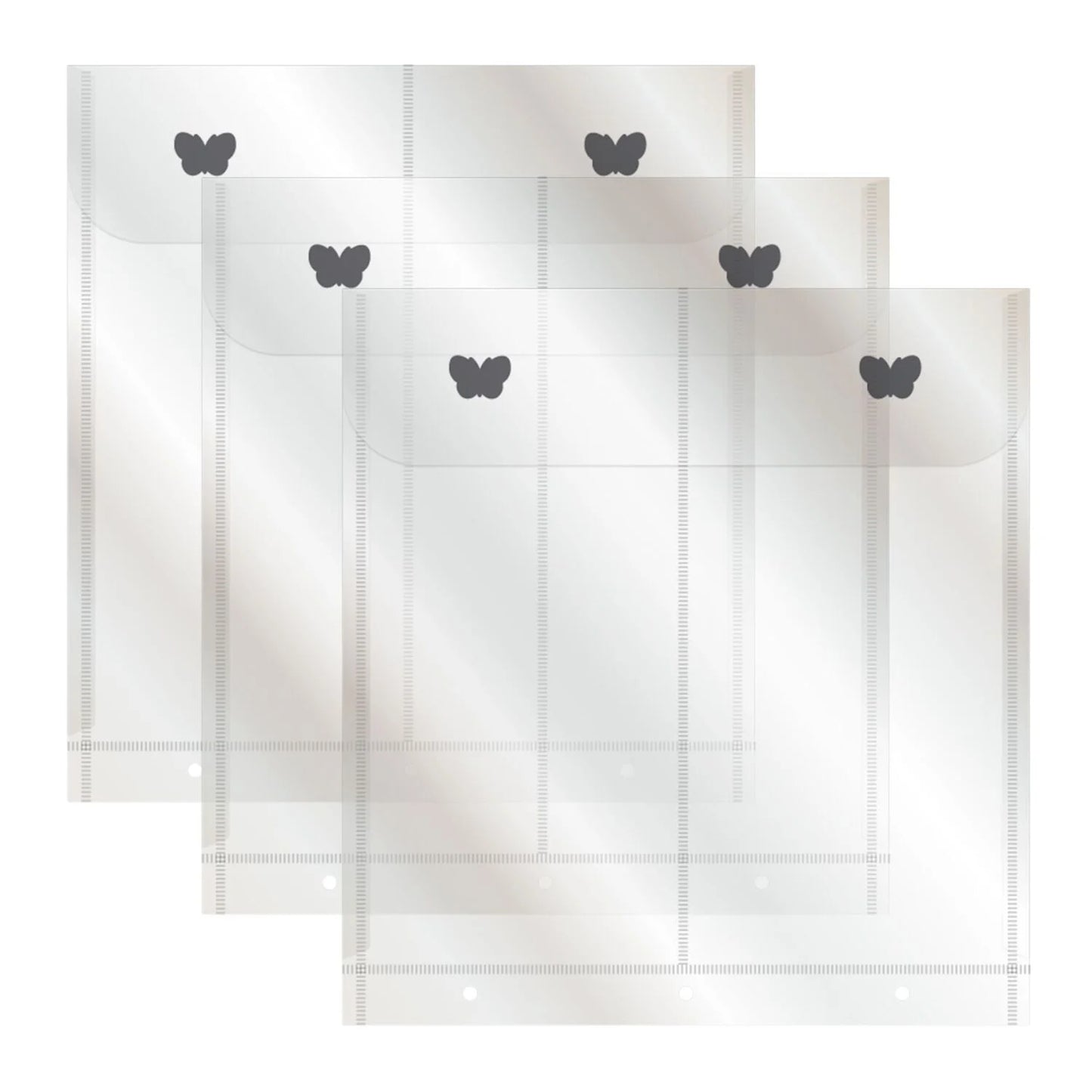 PLASTIC STORAGE BINDER DUO DL WALLETS 3 PACK - CHLOE'S CREATIVE CARDS
