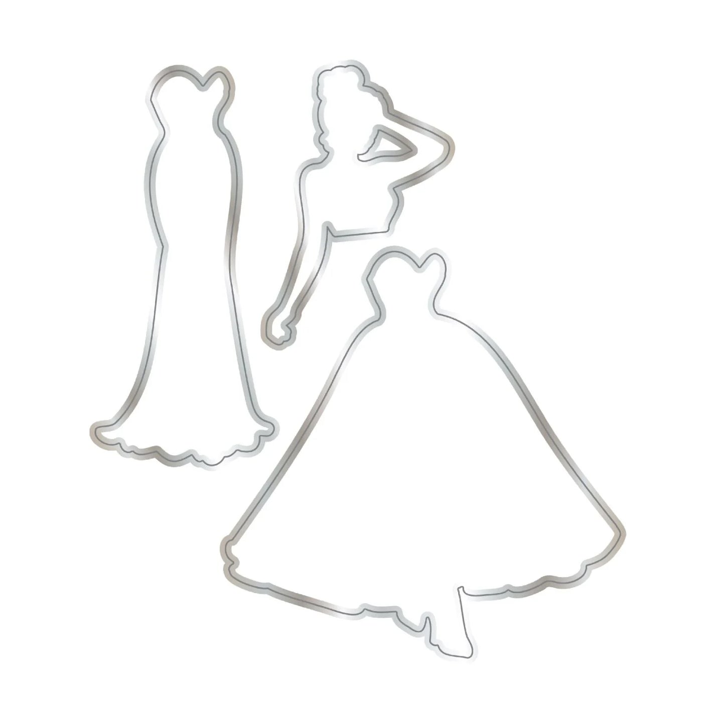 CHLOES CREATIVE CARDS STAMP AND DIE SET - ELEGANT LADY