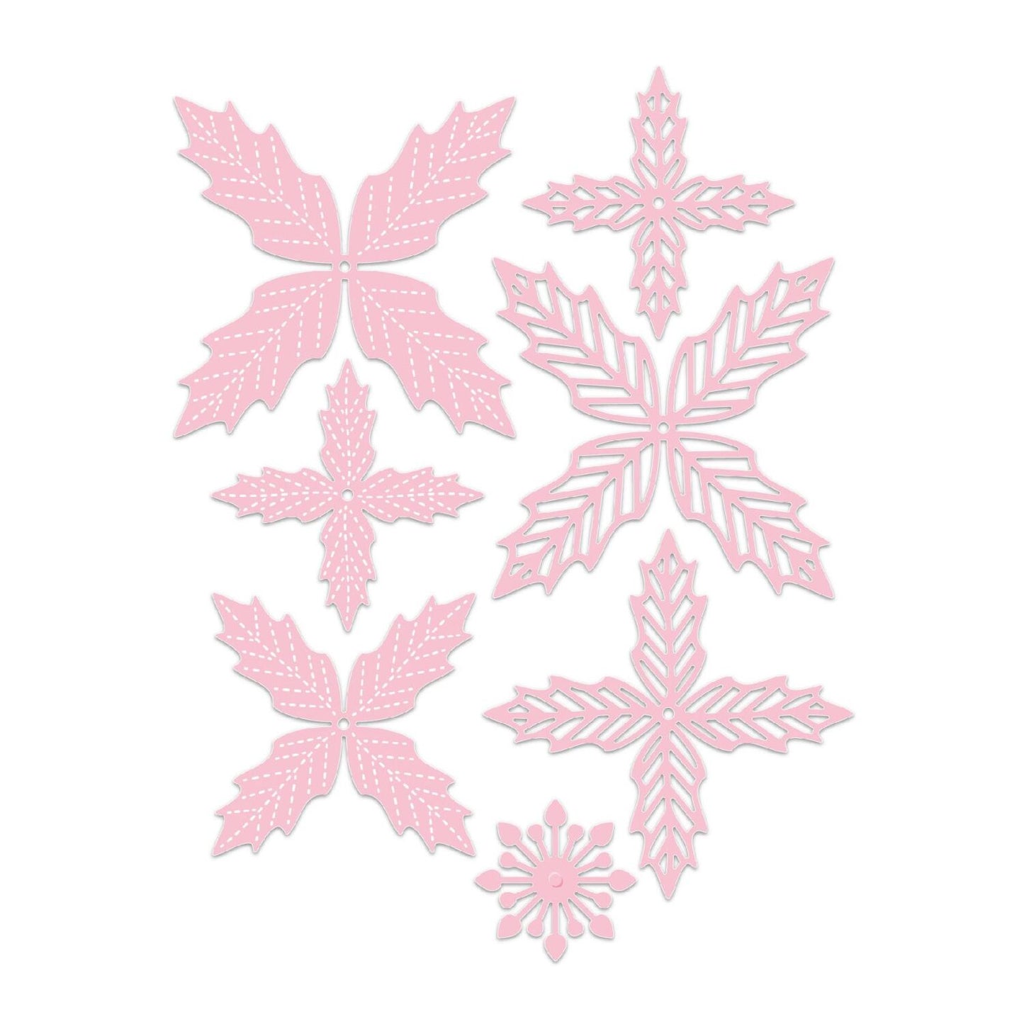 CHLOES CREATIVE CARDS METAL DIE SET - ELEGANT POINSETTIA