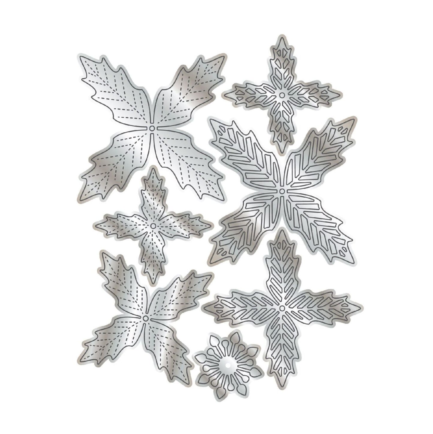 CHLOES CREATIVE CARDS METAL DIE SET - ELEGANT POINSETTIA
