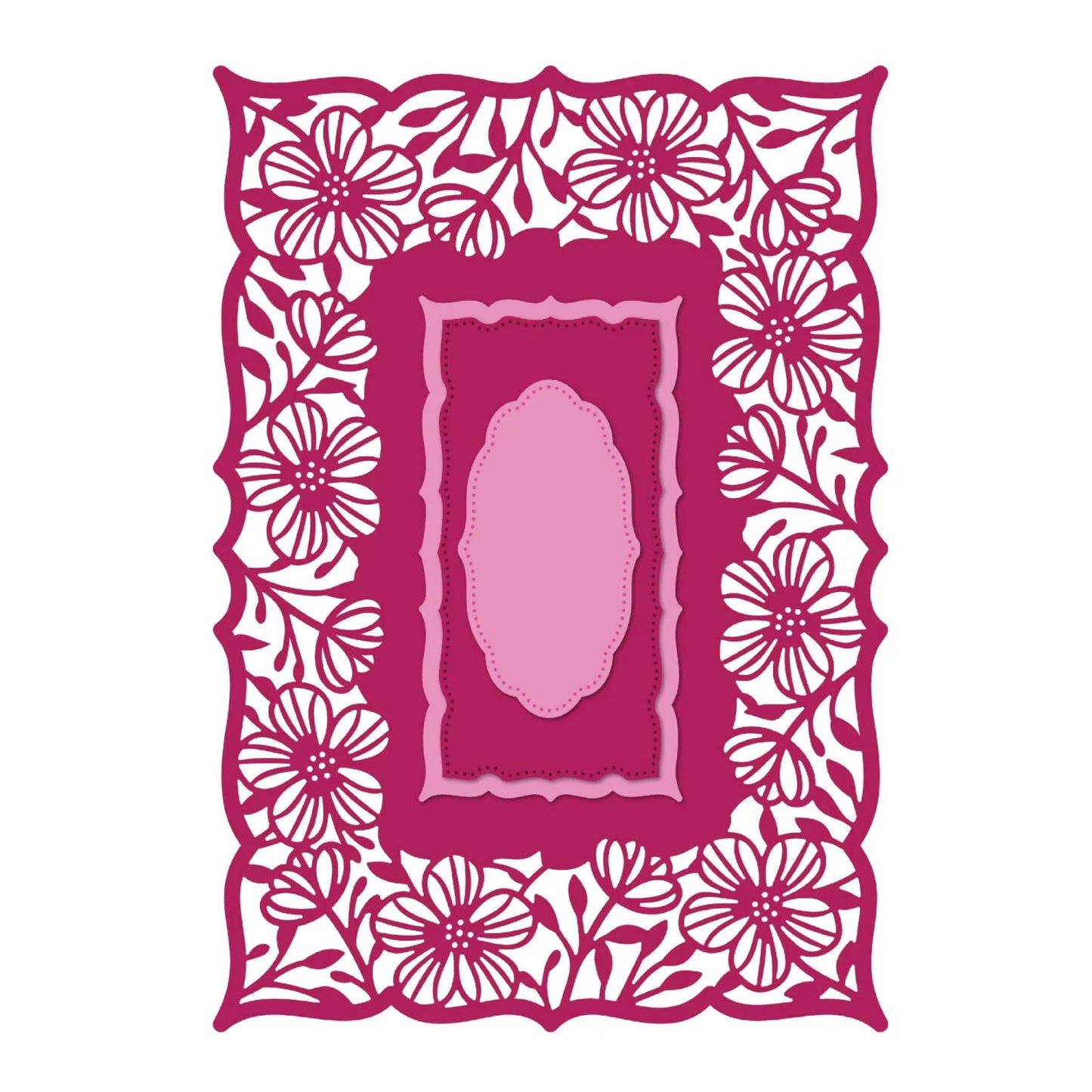 CHLOES CREATIVE CARDS METAL DIE SET - EXQUISITE LACE RECTANGLE