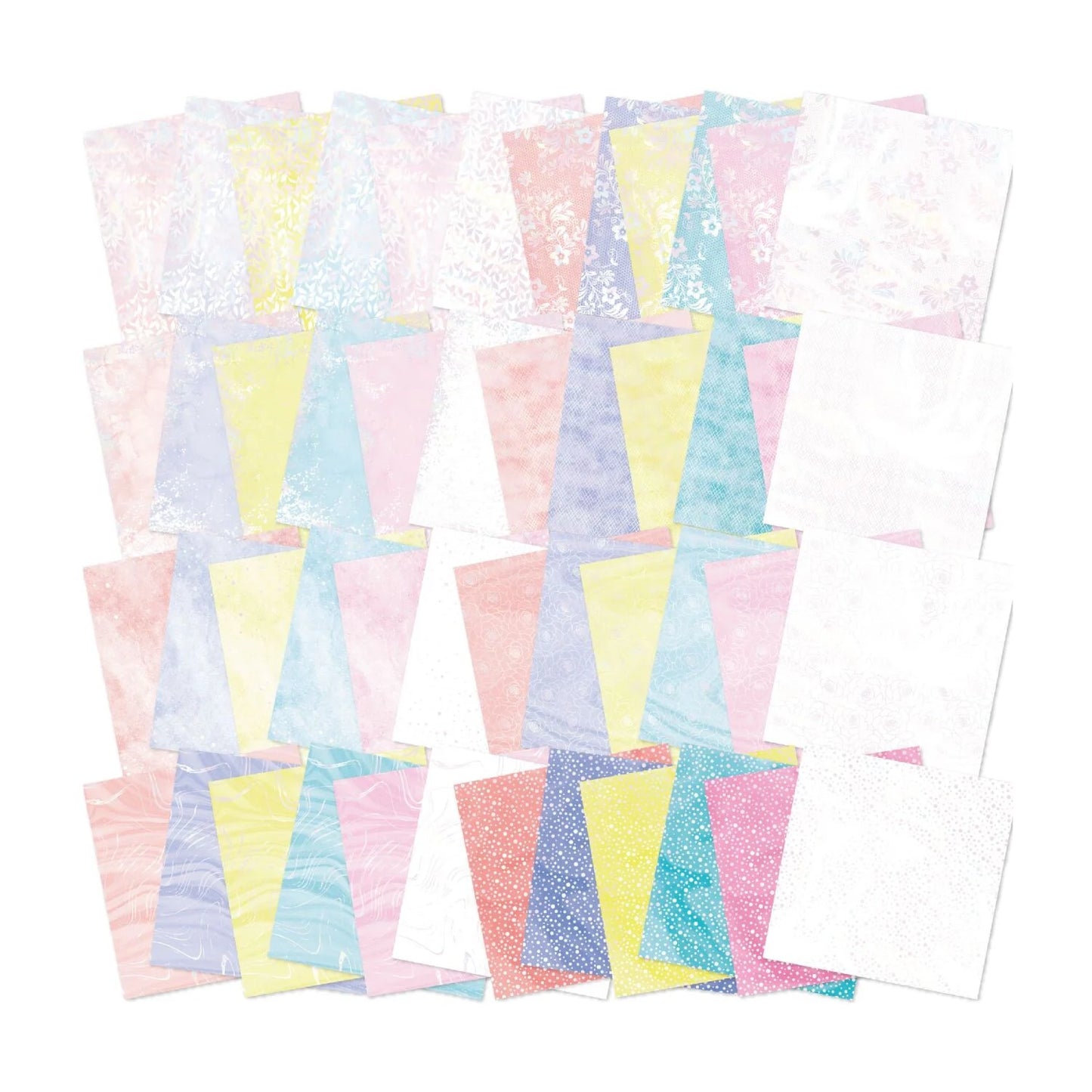 CHLOES CREATIVE CARDS FOILED PAPER PAD (8"X8") - FLORAL LACE