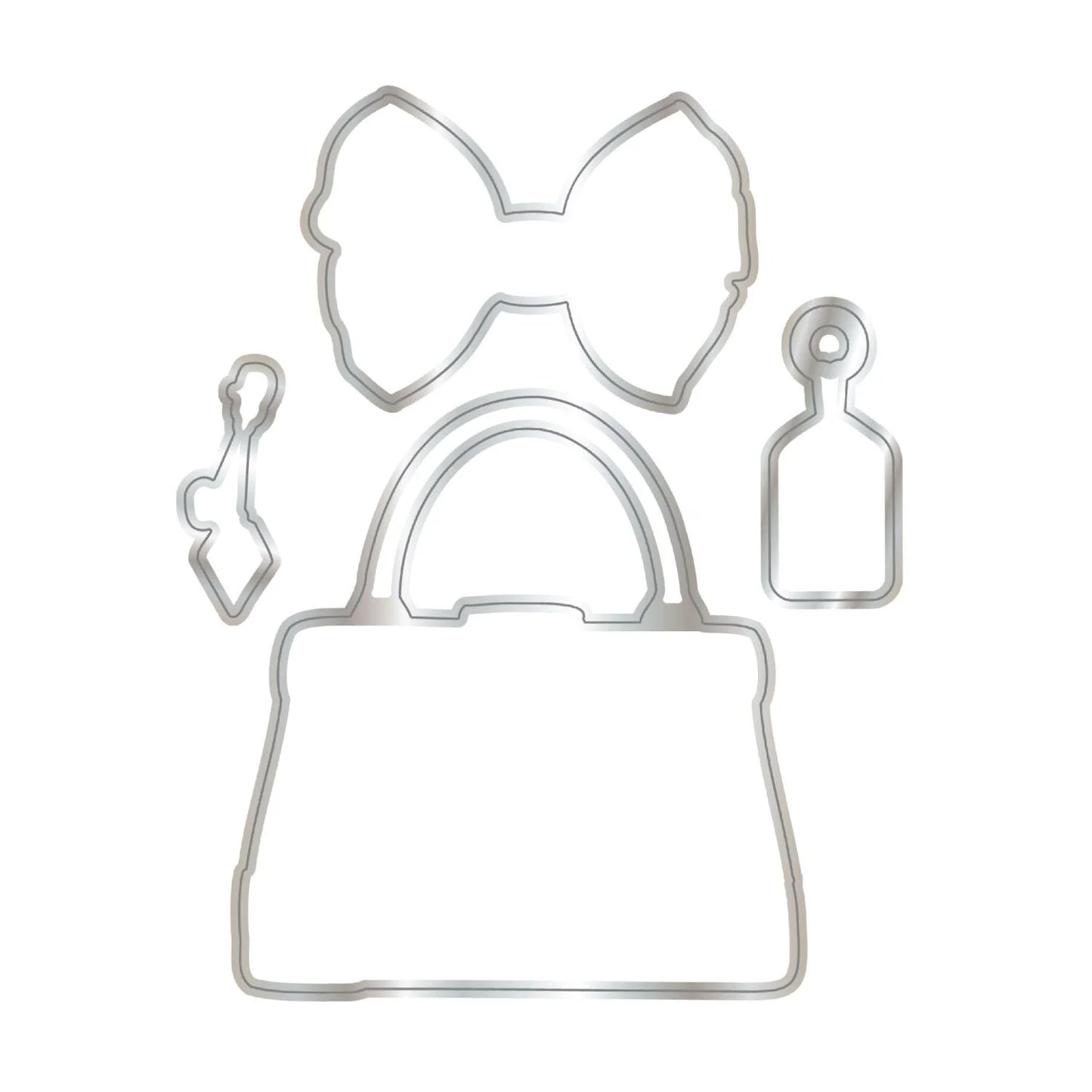 CHLOES CREATIVE CARDS STAMP AND DIE SET - GLAMOROUS HANDBAG