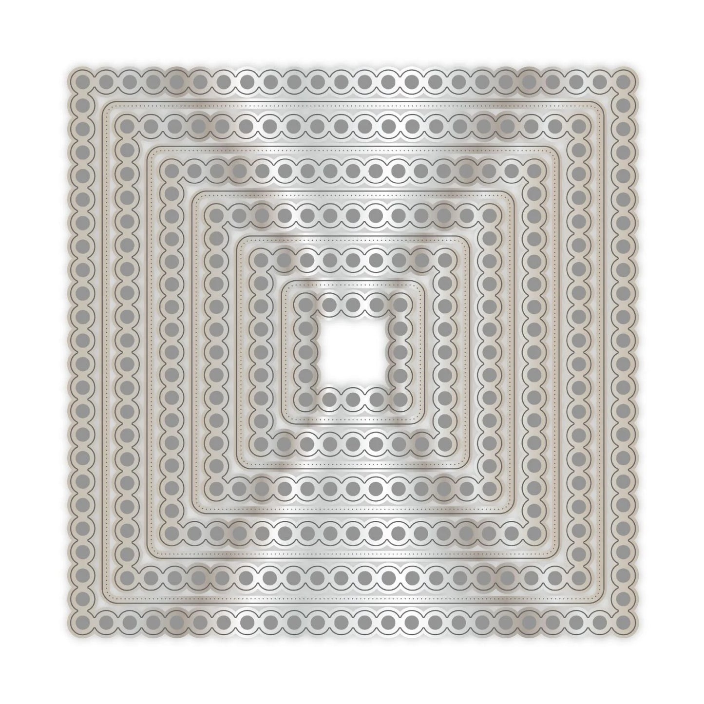 CHLOES CREATIVE CARDS METAL DIE SET - 8 X 8 PEARLY SQUARES