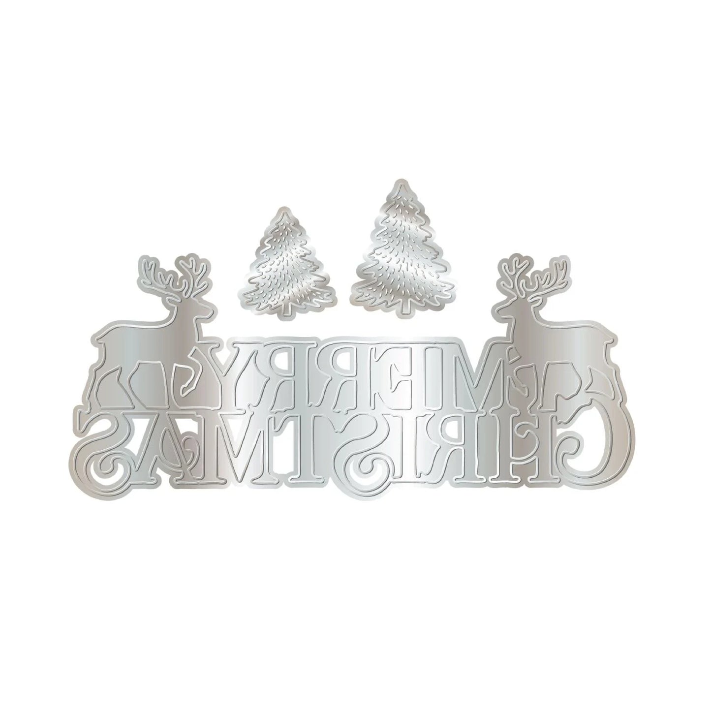 CHLOES CREATIVE CARDS METAL DIE SET - STARLIT MERRY CHRISTMAS