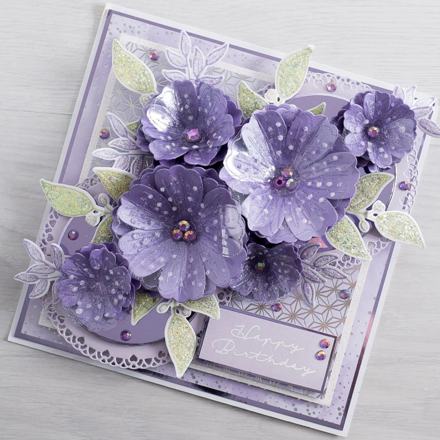 CHLOES CREATIVE CARDS SUMMER FLOWER PHOTOPOLYMER STAMP SET