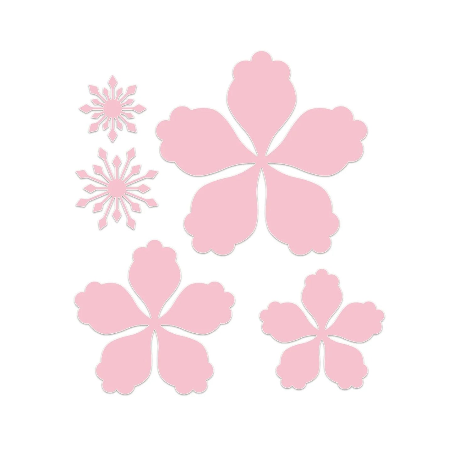 CHLOES CREATIVE CARDS 3D EMBOSSING FOLDER AND METAL DIE SET - WINTER BLOOM FLOWER