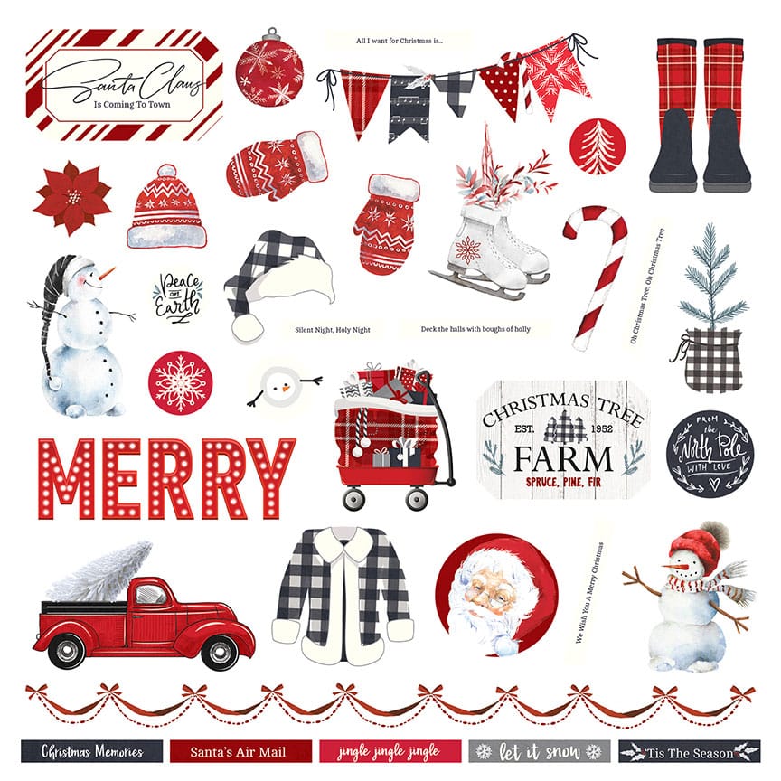 CHRISTMAS CHEER 12" X 12" COLLECTION PACK BY PHOTOPLAY