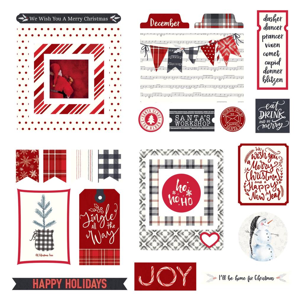CHRISTMAS CHEER CARDSTOCK EPHEMERA PACK BY PHOTOPLAY