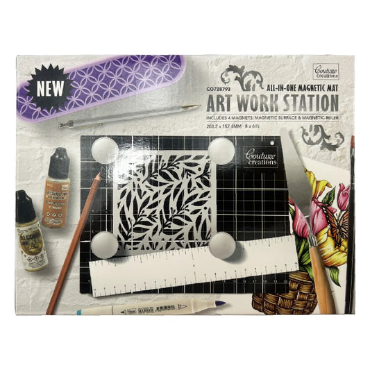 ALL-IN-ONE MAGNETIC MAT ART WORK STATION - COUTURE CREATIONS