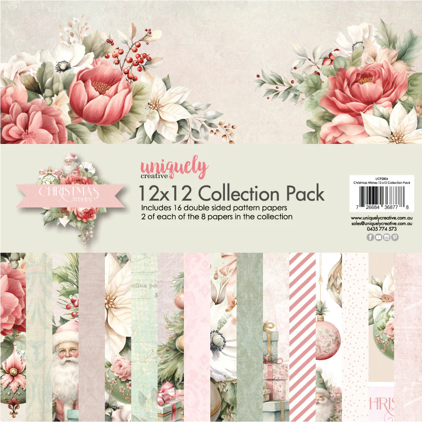 CHRISTMAS WISHES 12" x 12" COLLECTION PACK BY UNIQUELY CREATIVE