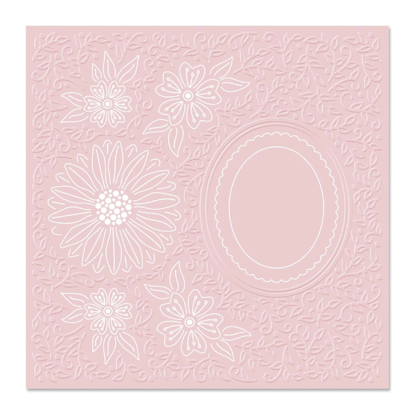 CHLOES CREATIVE CARDS DECADENT DAISY 6" X 6" CUT & EMBOSS FOLDER