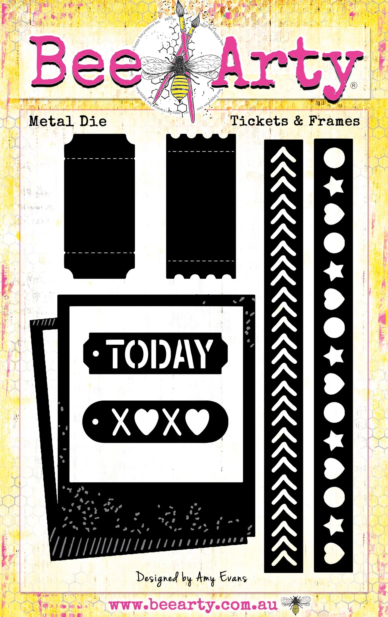 TICKETS & FRAMES DIE BY BEE ARTY