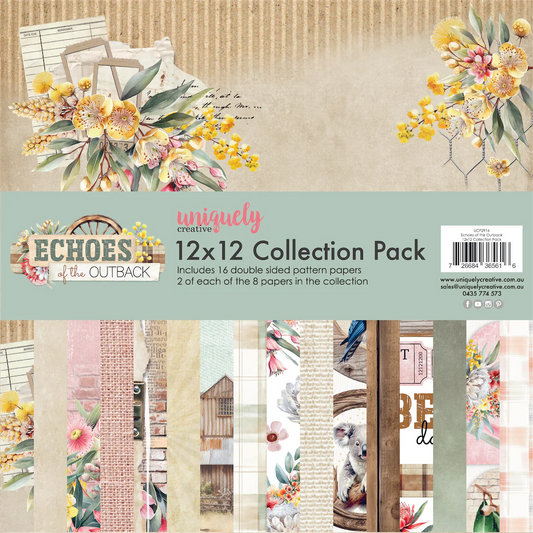 ECHOES OF THE OUTBACK 12" x 12" PAPER COLLECTION PACK BY UNIQUELY CREATIVE