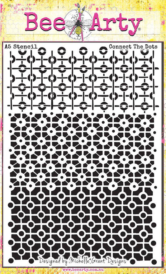 CONNECT THE DOTS A5 STENCIL BY BEE ARTY