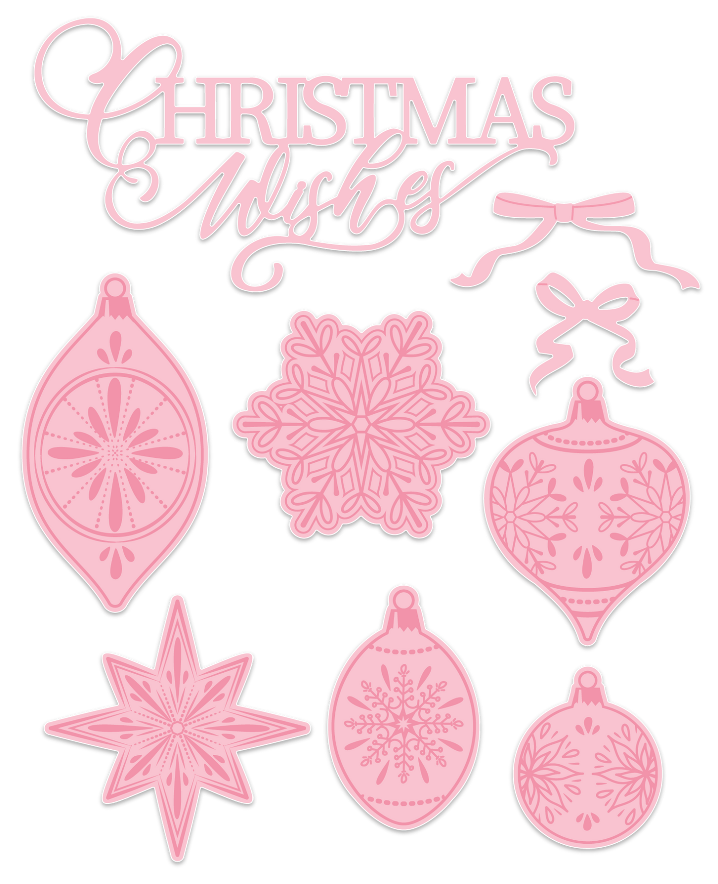 CHLOES CREATIVE CARDS DIE & STAMP SET - GILDED BAUBLES