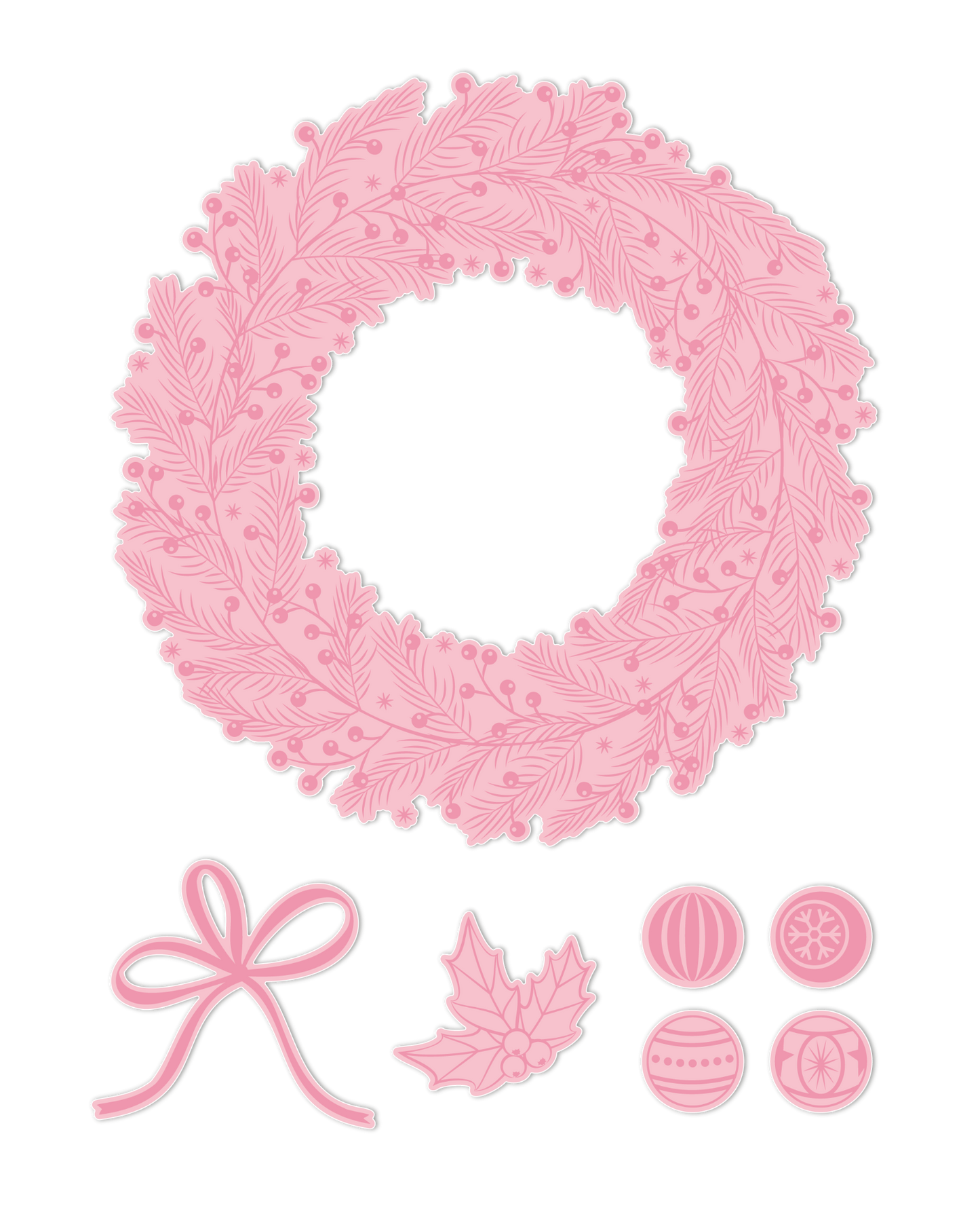 CHLOES CREATIVE CARDS DIE & STAMP SET - GILDED WREATH