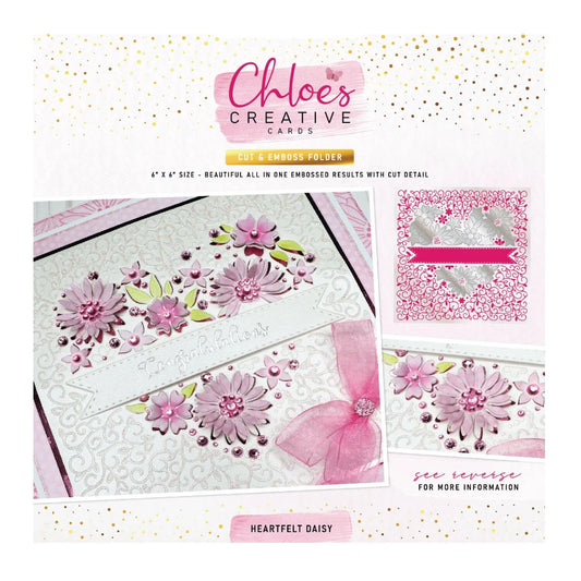 CHLOES CREATIVE CARDS CUT & EMBOSS FOLDER - HEARTFELT DAISY