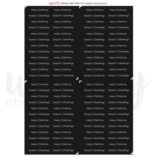 HOLIDAY SPIRIT CUT-A-PART SHEET MINI