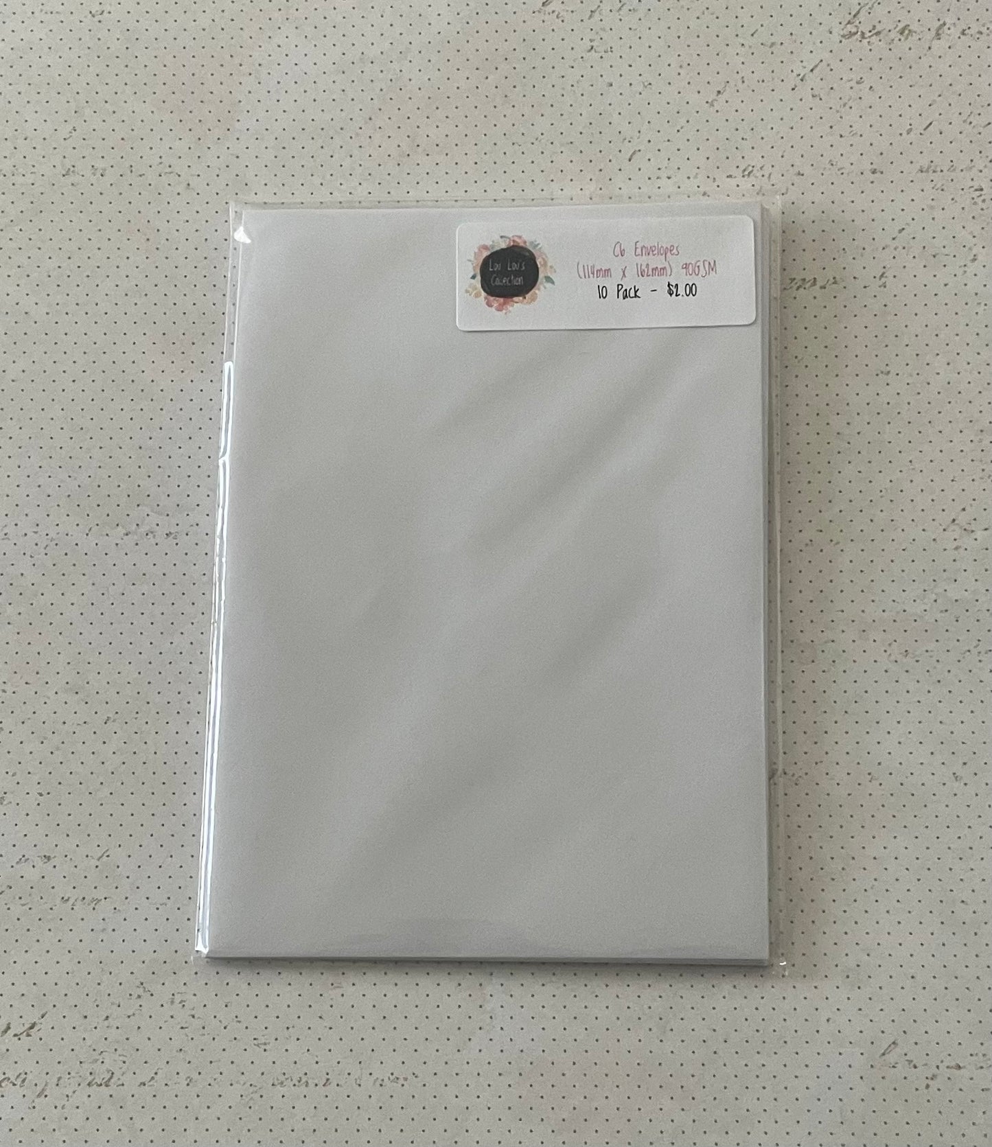 C6 ENVELOPES - 10 PACK