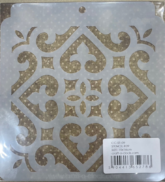 DECORATIVE STENCIL BY CRAFT O'CLOCK