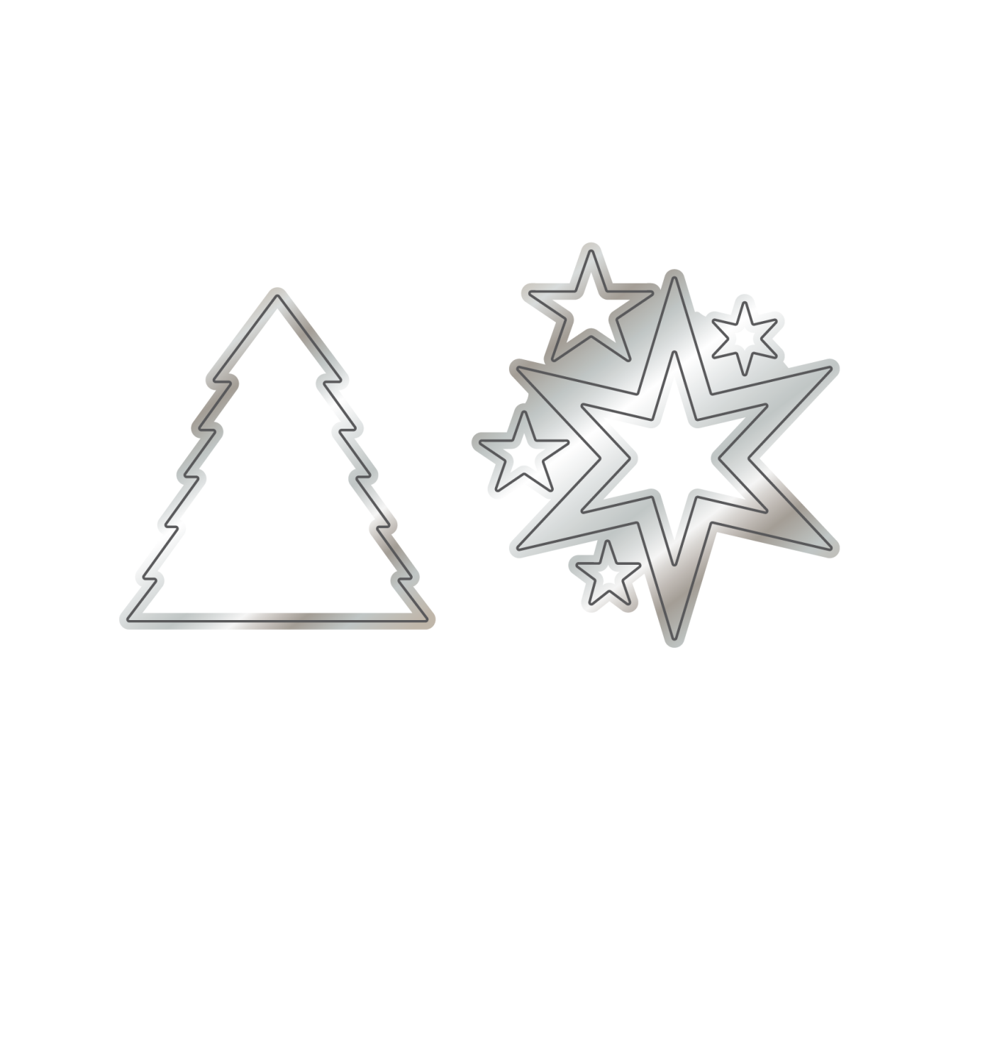 CHLOES CREATIVE CARDS DIE & STAMP SET - SHOOTING STAR
