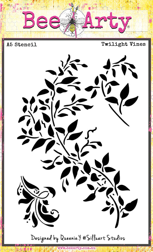 TWILIGHT VINES A5 STENCIL BY BEE ARTY