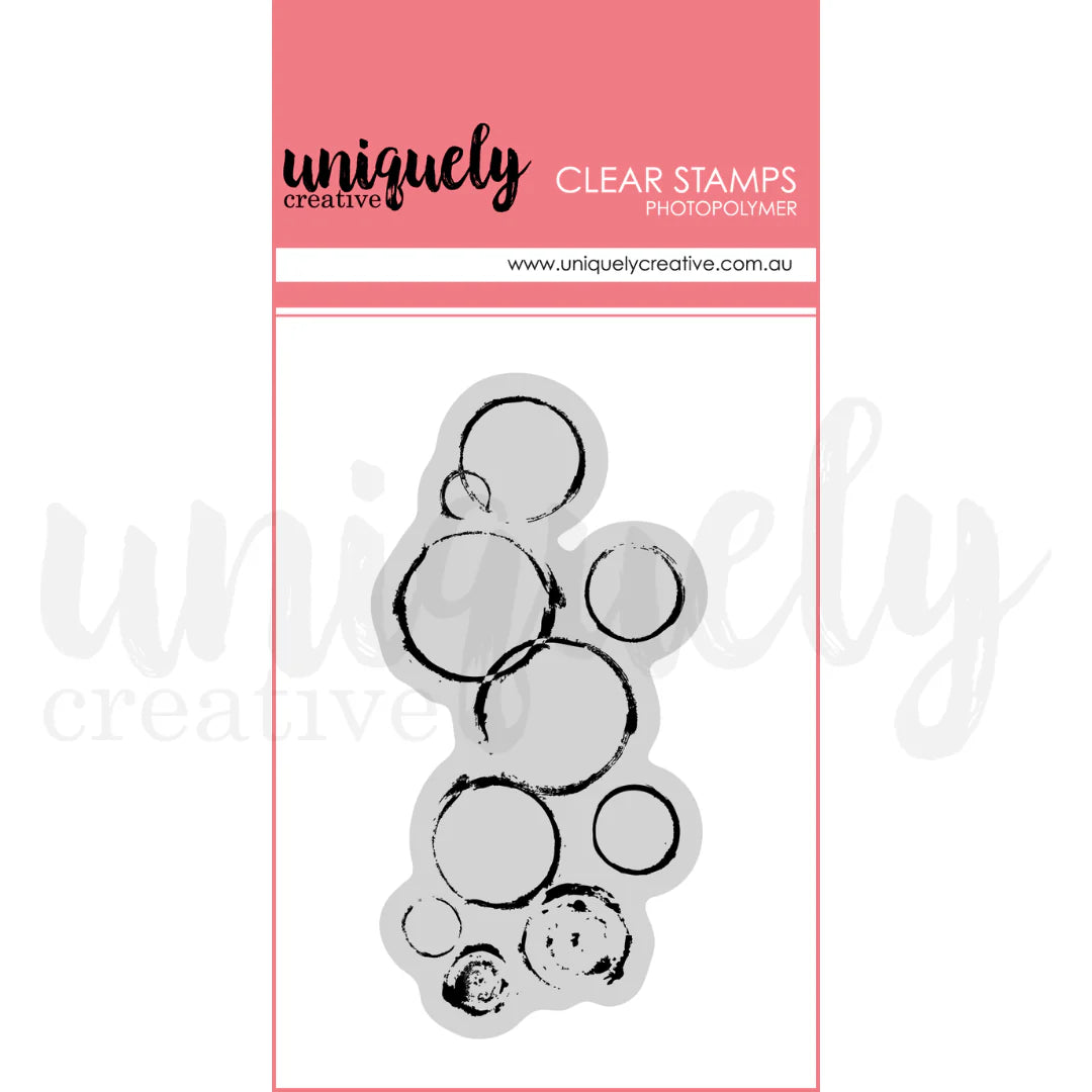 CHAOTIC ROUND PHOTOPOLYMER STAMP - UNIQUELY CREATIVE