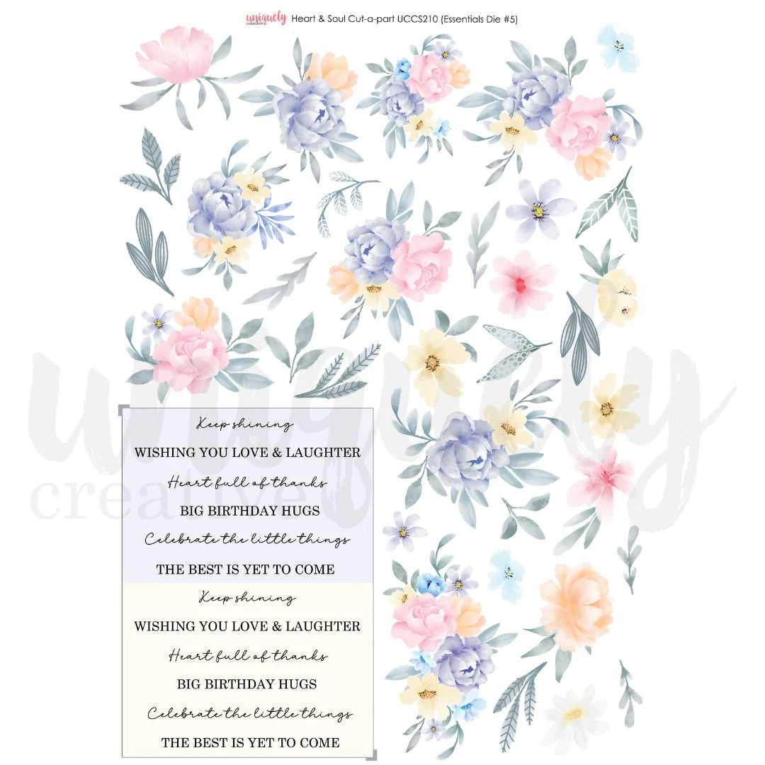 HEART & SOUL CUT-A-PART SHEET BY UNIQUELY CREATIVE