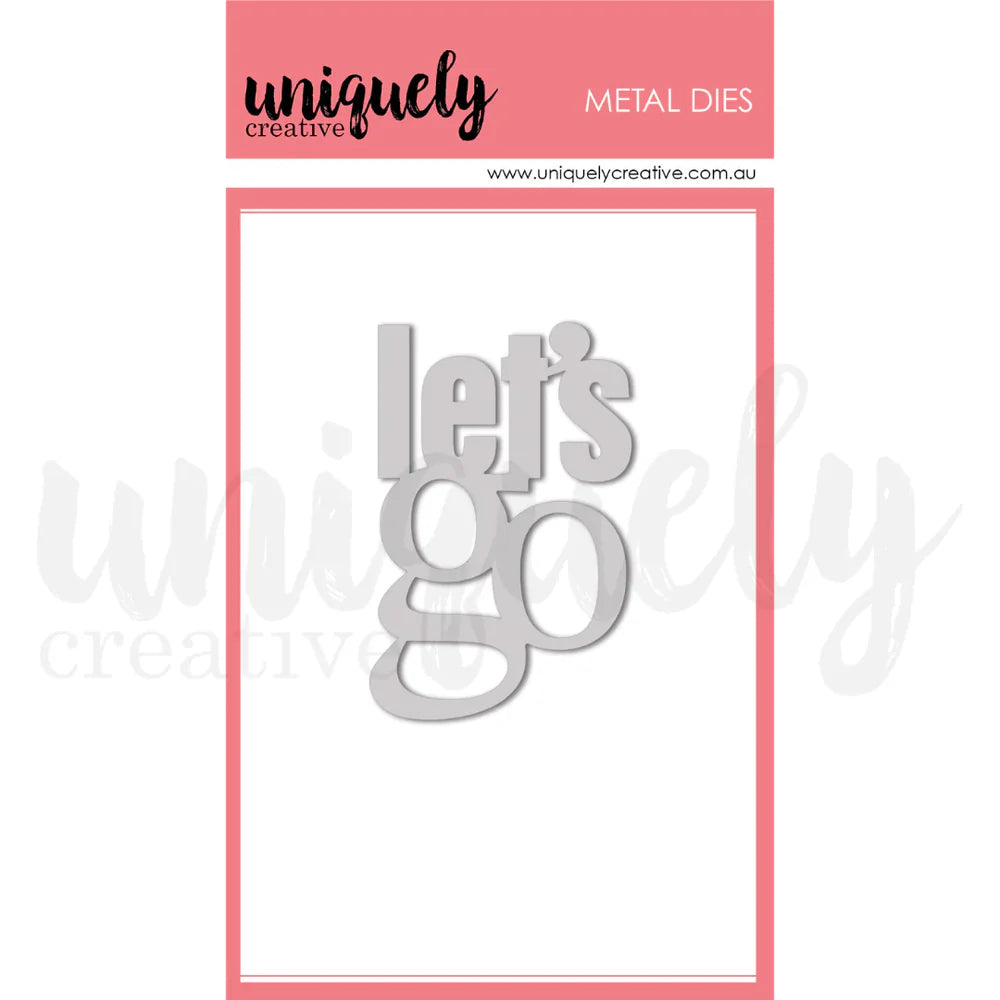 LET'S GO TRAVEL DIE BY UNIQUELY CREATIVE