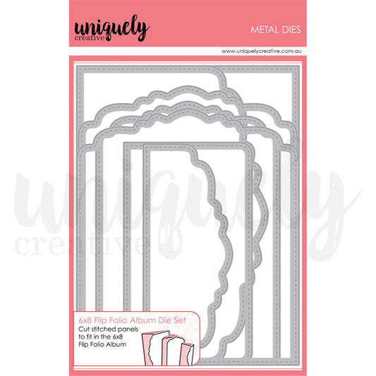 6X8 FLIP FOLIO ALBUM DIE SET - UNIQUELY CREATIVE